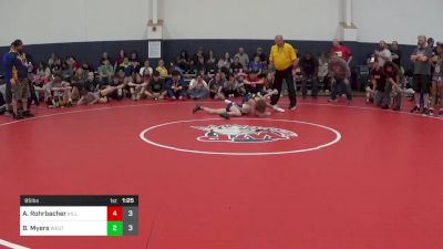 85 lbs Final - Austin Rohrbacher, Killer Elite vs Bryce Myers, West Virginia Wild