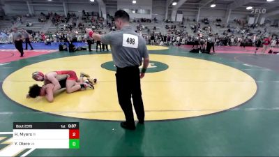 132 lbs Consi Of 4 - Hayden Myers, RI vs Yuta Otero, VA