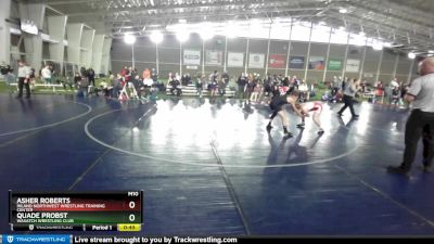 92 lbs Champ. Round 2 - Asher Roberts, Inland Northwest Wrestling Training Center vs Quade Probst, Wasatch Wrestling Club