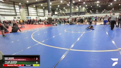 67 lbs Round 4 - Tyler Barns, Xtreme Wrestling vs Ian Ward, Shenandoah Valley Wrestling Cl