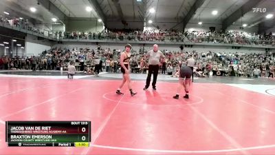 150 lbs Champ. Round 2 - Jacob Van De Riet, Thoroughbred Wrestling Academy-AA vs Braxton Emerson, Jackson County Wrestling-AAA