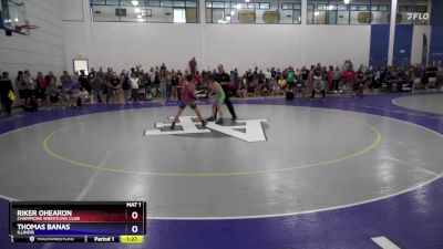 57 lbs Cons. Round 3 - Riker Ohearon, Champions Wrestling Club vs Thomas Banas, Illinois