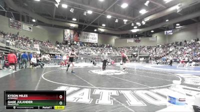 1A 215 lbs Quarterfinal - Gage Julander, Panguitch vs Kyson Miles, Altamont