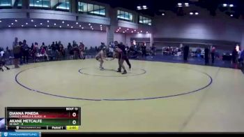 107 lbs Quarters & Wb (16 Team) - Dianna Pineda, Charlie`s Angels-IL Black vs Akane Metcalfe, SD Heat