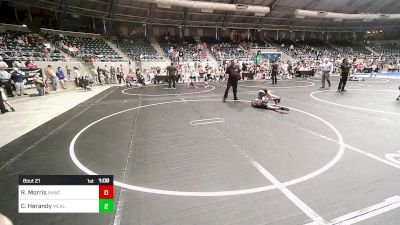 73 lbs Quarterfinal - Riley Morris, BAWC vs Carter Herandy, Mcalester Youth Wrestling