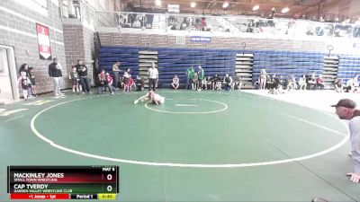 70 lbs Semifinal - Cap Tverdy, Garden Valley Wrestling Club vs Mackinley Jones, Small Town Wrestling