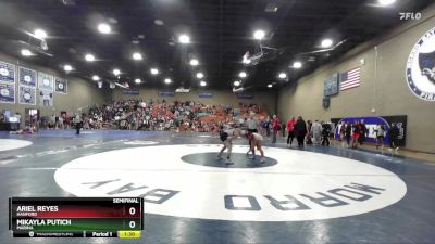 110 lbs Semifinal - Mikayla Putich, Marina vs Ariel Reyes, Hanford