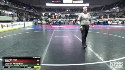 1A-4A 106 Champ. Round 1 - Dalton Fink, Weaver vs Carter Anderson, Montgomery Catholic Prep School