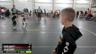 82 lbs Round 2 (4 Team) - Jacob Haslett, Metro All Stars vs Tevari Mason, Peer Pressure Elite