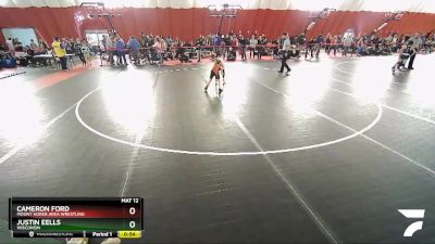 58 lbs Round 3 - Cameron Ford, Mount Horeb Area Wrestling vs Justin Eells, Wisconsin