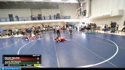 56-59 lbs Round 3 - Alice McCauley, Delta Wrestling Club vs McCoy Nelson, Spanish Fork