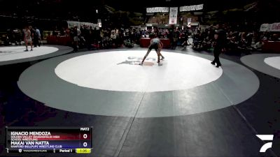 106 lbs Semifinal - Ignacio Mendoza, Golden Valley (Bakersfield) High School Wrestling vs Makai Van Natta, Hanford Bullpups Wrestling Club