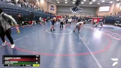 285 lbs Cons. Semi - Aven Rendon, Klein Collins vs Andrew Suarez, Plano