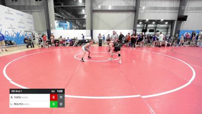 109 lbs Rr Rnd 1 - Anthony Valls, Mat Assassins vs Layne Martin, Michigan Grapplers