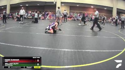 60 lbs Cons. Semi - William Duty, Unattached vs Hank Dunham, Ares