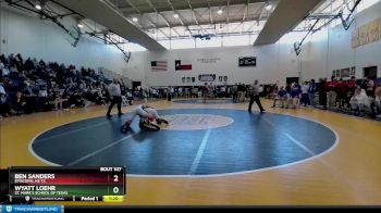 165 lbs 1st Place Match - Ben Sanders, Episcopal Hs Tx vs Wyatt Loehr, St. Mark`s School Of Texas