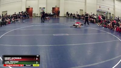 80 lbs Quarterfinals (8 Team) - Luke Provost, Team Oregon vs Henry Antrobus, Indiana Blue