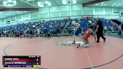 145 lbs Cons. Round 3 - Lonnez Smith, IL vs Douglas Gemberling, IL