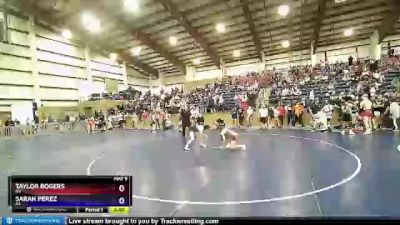 117 lbs Quarterfinal - Taylor Rogers, NV vs Sarah Perez, AZ