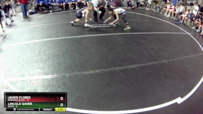 65 lbs Round 1 (6 Team) - Javier Flores, Nebraska Black vs Lincoln Gaver, Idaho