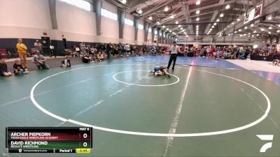 70 lbs Cons. Round 1 - Archer Piepkorn, Texas Eagle Wrestling Academy vs David Richmond, ReZults Wrestling