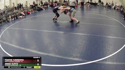 175 lbs Round 5 (6 Team) - Kreed Kuntz, Wyoming Renegades vs Thayne Tjeerdsma, South Dakota Thunder