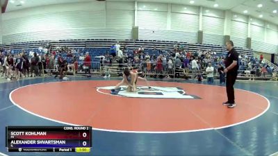 106 lbs Cons. Round 2 - Scott Kohlman, MI vs Alexander Shvartsman, IL