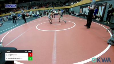 70 lbs Rr Rnd 2 - Jack Stiger, Deer Creek Wrestling Club vs Kah'til Tillman Counts, Standfast