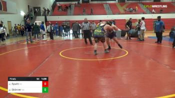 285 lbs Final - Jared Spalti, NS vs Joshua Skinner, AA