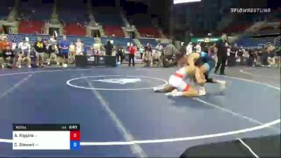 160 lbs Round Of 16 - Aiden Riggins, Iowa vs Cash Stewart, Wisconsin