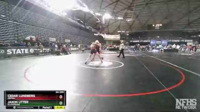 2A 220 lbs Cons. Round 1 - Cedar Lundberg, Orting vs Jaxon Utter, Ellensburg