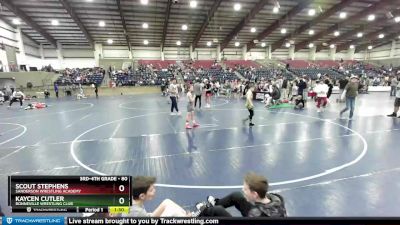 80 lbs Quarterfinal - Kaycen Cutler, Bonneville Wrestling Club vs Scout Stephens, Sanderson Wrestling Academy