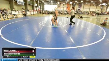 115 lbs Rd# 3 12:00pm Friday - Brock Rothermel, PA Gold vs Diego Torrez, Agression Legionaries