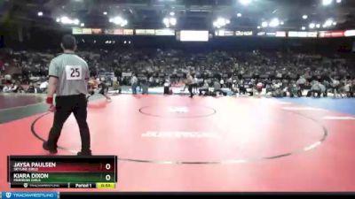 G 145 lbs Cons. Round 2 - Jaysa Paulsen, Skyline Girls vs Kiara Dixon, Meridian Girls