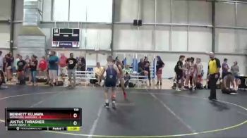 108 lbs Round 2 (6 Team) - Justus Thrasher, Death Squad vs Bennett Kujawa, Waterpark Warriors