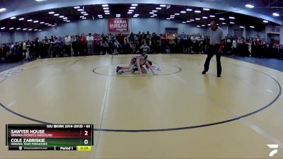 63 lbs Cons. Round 3 - Sawyer House, Virginia Patriots Wrestling vs Cole Zabriskie, Virginia Team Predators