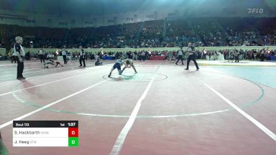 113 lbs Final - Sawyer Hackbarth, Husky Wrestling Club vs Justus Heeg, Stillwater