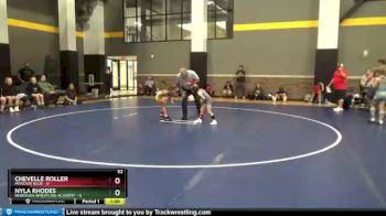 52 lbs Round 1 (12 Team) - Chevelle Roller, Missouri Blue vs Nyla Rhodes, Nebraska Wrestling Academy