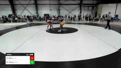 197 lbs Consi Of 16 #2 - Nick Blitz, Springfield vs Matt Donis, Western New England