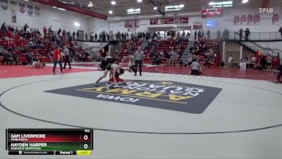 132 lbs Semifinal - Sam Livermore, Maquoketa vs Hayden Harper, Dubuque Hempstead