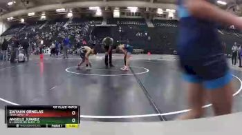 102 lbs Finals (2 Team) - Zaiyahn Ornelas, Team Zapas vs Angelo Juarez, G.I. Grapplers Black