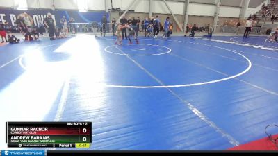 71 lbs Cons. Round 3 - Andrew Barajas, Scrap Yard Garage Wrestling vs Gunnar Rachor, Cowboy Mat Club