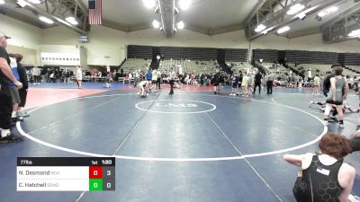 77 lbs Rr Rnd 4 - Noah Desmond, Revival Green vs Crue Hatchell, Team Demolition Elite