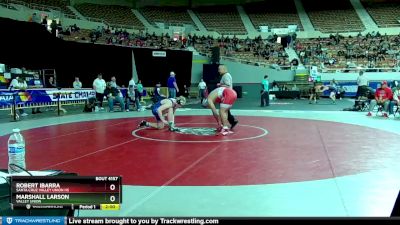 D4-190 lbs Quarterfinal - Marshall Larson, Valley Union vs Robert Ibarra, Santa Cruz Valley Union Hs