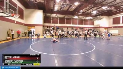 65 lbs Quarterfinal - Jackson Maynard, Northside Wrestling Club vs Bryton Larson, Lehi