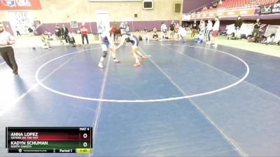 G176-187 lbs Round 1 - Kadyn Schuman, North Dakota vs Anna Lopez, Sisters On The Mat