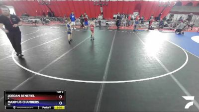 62 lbs 5th Place Match - Jordan Benefiel, IL vs Maximus Chambers, WI