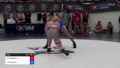 88 kg Final - Donovan McMahill, Western Colorado Wrestling Club vs Joseph Forsman, Vici Wrestling Club