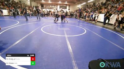 85 lbs Consi Of 8 #2 - Derek Craig Jr, R.A.W. vs Gage Hines, Vian Wrestling Club