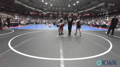 170 lbs Quarterfinal - Kayden Morrison, Spiro Bulldog Wrestling vs Alexie Cagle, Harrah Little League Wrestling